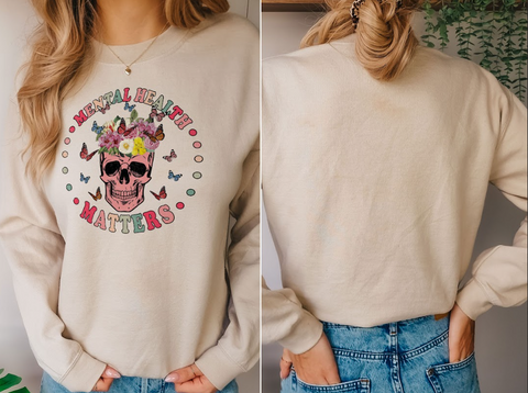 Çiçek Kurukafa Sweatshirt