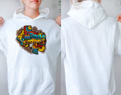 Teksas Çiçek Hoodie
