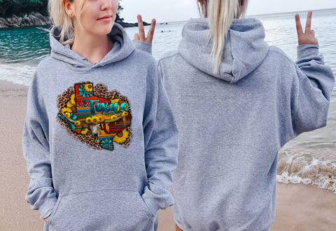 Teksas Çiçek Hoodie