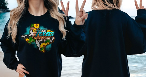 TEKSAS KAKTÜS SWEATSHİRT