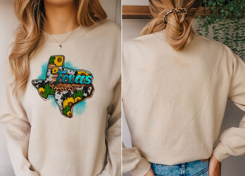 TEKSAS KAKTÜS SWEATSHİRT