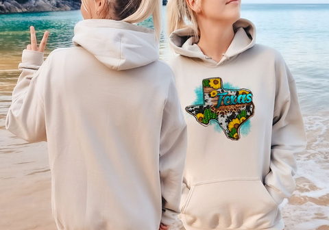 Teksas Kaktüs Hoodie