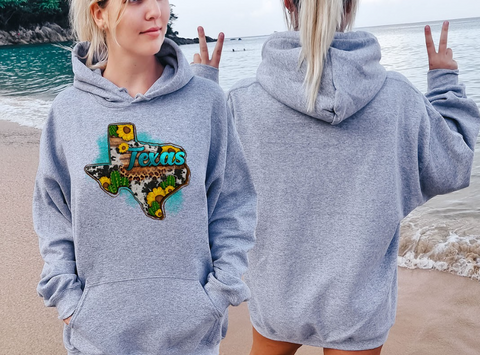 Teksas Kaktüs Hoodie