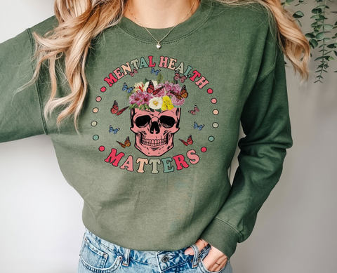Çiçek Kurukafa Sweatshirt
