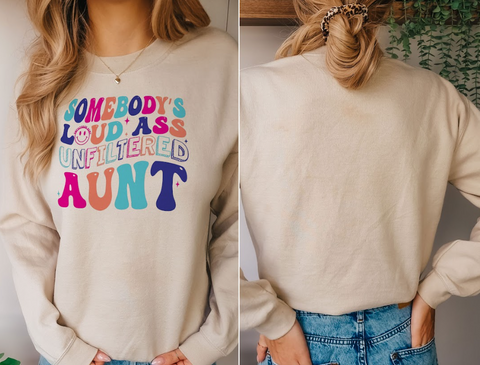 Cool Aunt Vibes Sweatshirt
