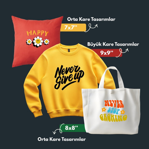 Ölçülü DTF Transfer