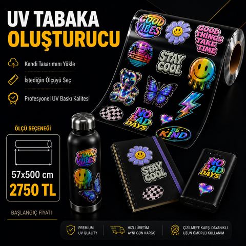 Kalıcı Sticker Baskı Tabakası Oluşturucu