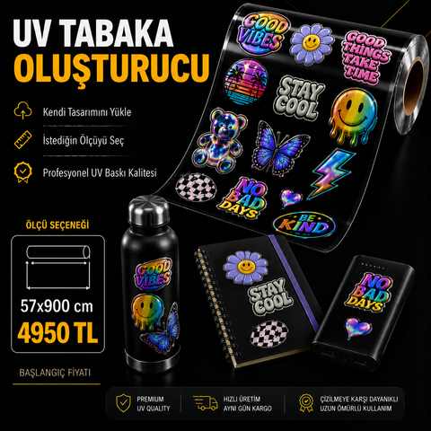 Kalıcı Sticker Baskı Tabakası Oluşturucu