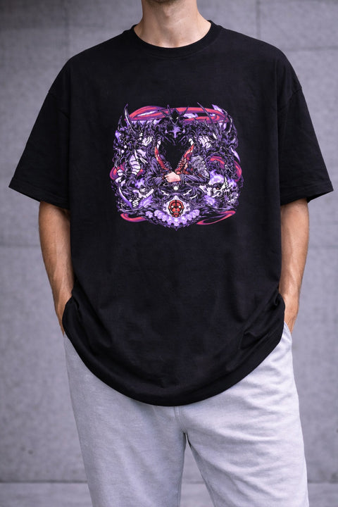 Demon Slayer – Nezuko Sakura Circle Art Oversize Tişört