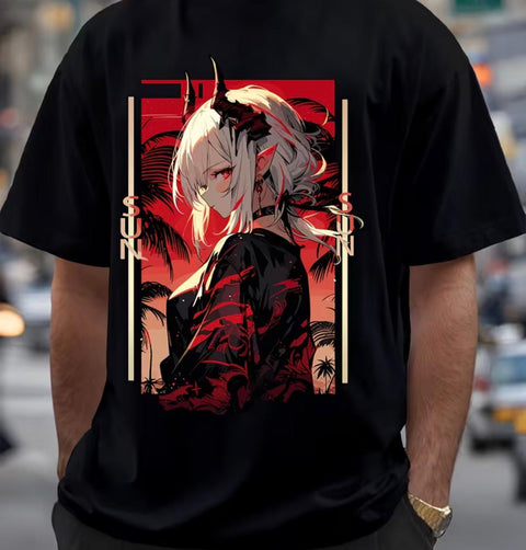 Demon Slayer – Akaza Upper Moon  Oversize Tişört