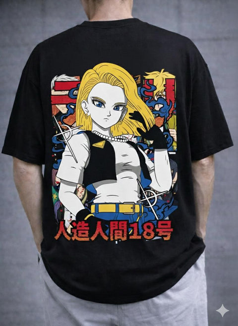 Dragon Ball – Android 18 (C-18) Oversize Tişört