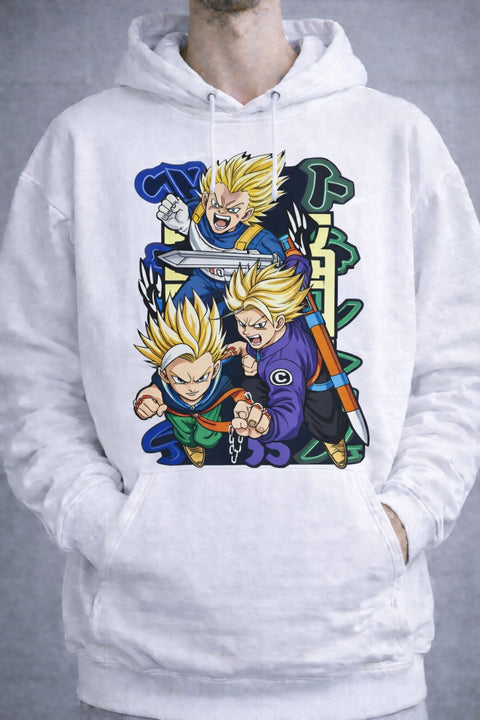 Legendary Heroes – Retro Anime Collage Hoodie
