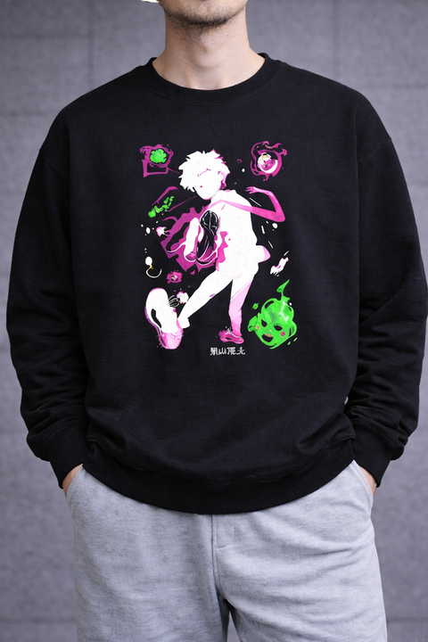 Anime Girl – Neon Chaos Illustration Sweatshirt
