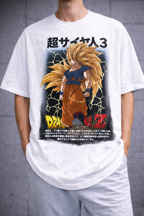 Dragon Ball Z – Super Saiyan 3 Goku Oversize Tişört