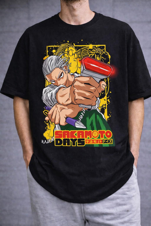 Naruto Shippuden – Naruto Uzumaki + Kurama Oversize Tişört