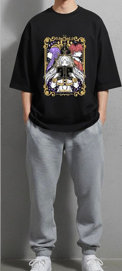 Overlord – Ainz Ooal Gown Skull Throne Oversize Tişört