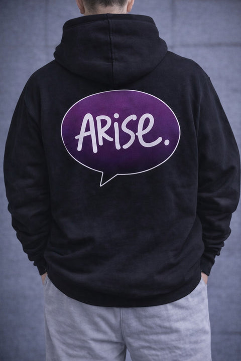 Arise – Speech Bubble Typography Hoodie
