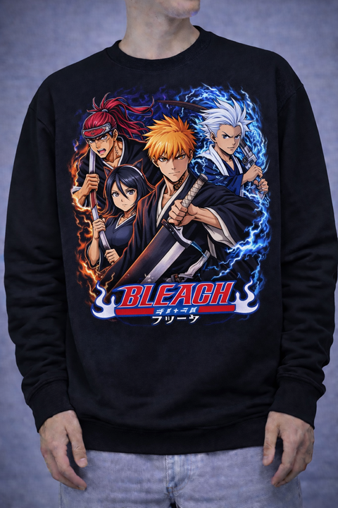 Bleach – Ichigo & Soul Reapers Panel Sweatshirt