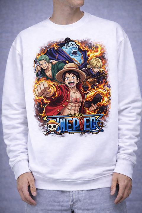 One Piece – Luffy Fire Power Scene Sweatshirt