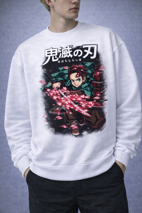 Demon Slayer – Tanjiro Water Breathing Sweatshirt
