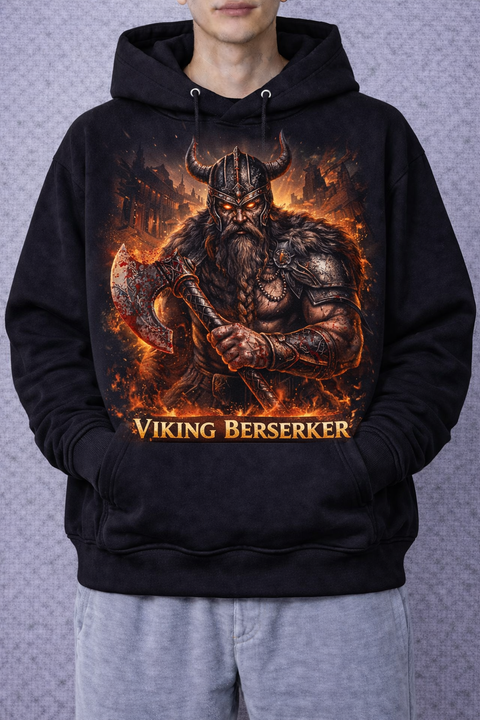 Anime Demon Warrior – Dark Power Illustration Hoodie