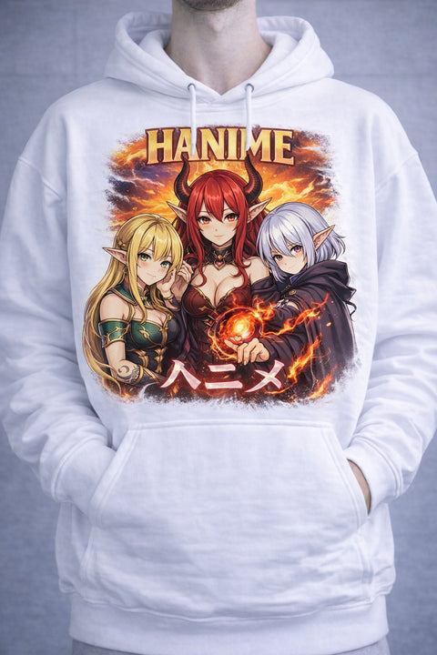 Anime Trio – Character Group Panel Hoodie
