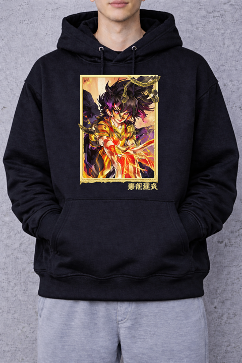 Dark Flame – Fire Aura Illustration Hoodie