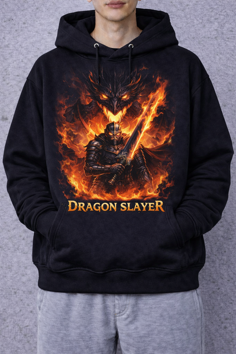 Dragon Slayer – Epic Action Scene Hoodie