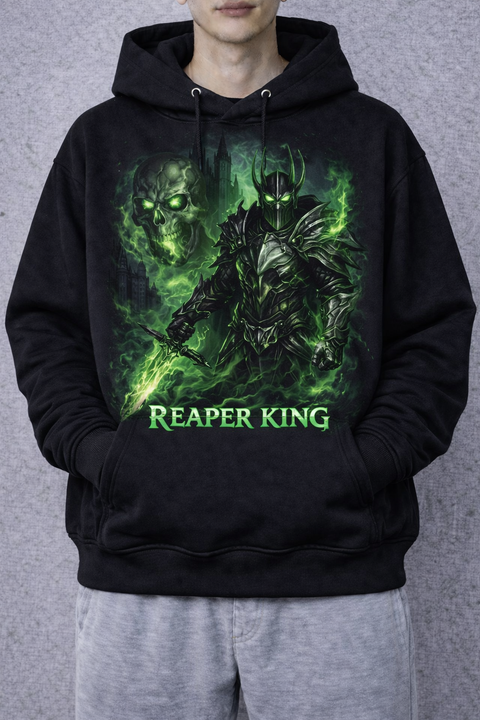 Reaper King – Dark Fantasy Ruler Hoodie