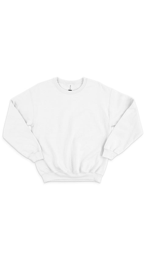 Baskısız Bisiklet Yaka Sweatshirt