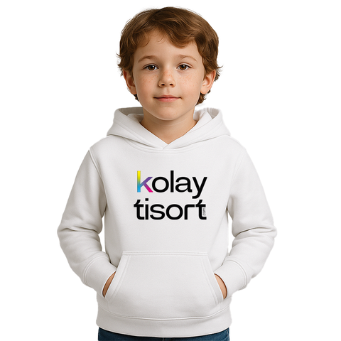 Baskılı Çocuk Hoodie Kapüşonlu